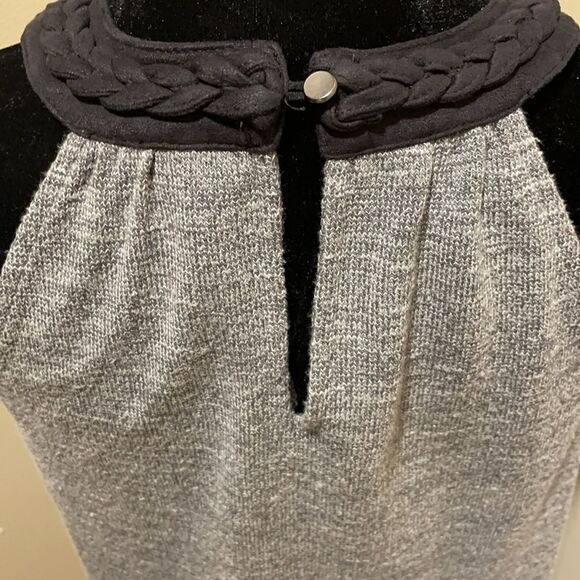 THML | Braided Leather Collar Tunic,  Size XS - Picture 6 of 12